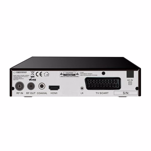 Esperanza EV106P – DVB-T2 H.265/HEVC -digitaalinen antenniverkon vastaanotin, musta