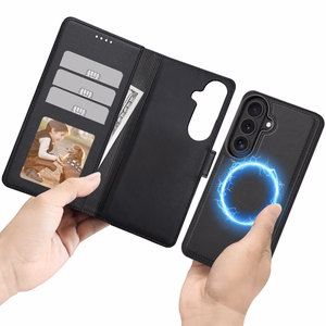 Tech-Protect Wallet MagSafe -suojakuori Samsung Galaxy S26:lle - matta musta
