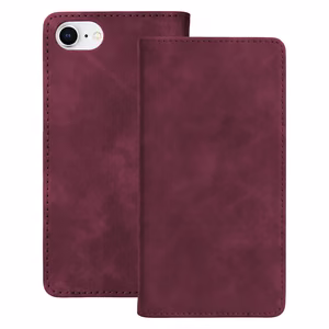 Smart Suede -kuori mallille iPhone 7 / 8 / SE 2020 / SE 2022, viininpunainen