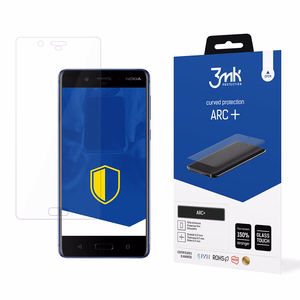 Nokia 8 – 3mk ARC+ puhelimen näytönsuoja