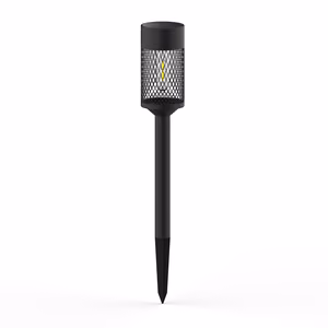 Forever Light Aurinkoenergia LED-lamppu teräspylväs SUNARI FLS-15 musta