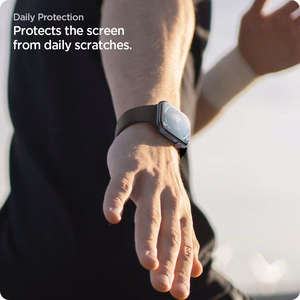 Spigen Elite Shield EZ FIT Hybrid Glass 2-PACK Apple Watch 10:lle (42MM) - läpinäkyvä