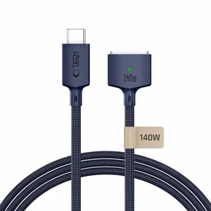 Tech-Protect MMC01 Ultraboost USB-C / USB-C MagSafe 3 140W 200cm Cable for MacBook - Navy Blue