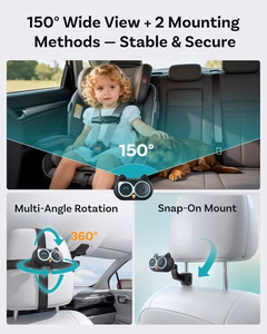 Ottocast Cabin Care Wireless CarPlay Adapter with Mobile Baby Monitor Function Black CA520-T