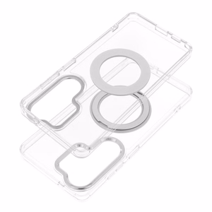 Frame Circle Stand case for Samsung Galaxy A37, MagSafe-compatible – transparent
