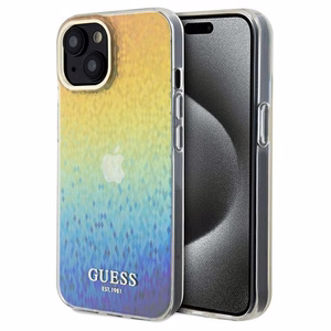GUESS GUHCP14SHDECMI IML Faceted Mirror Disco Iridescent -suojakuori iPhone 14:lle - monivärinen