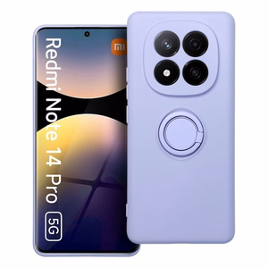 Silikoninen Suojakuori Renkaalla Xiaomi Redmi Note 14 PRO 5G:lle violetti