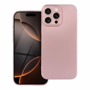Metallinen Suojakuori iPhone 16 PRO MAX:lle vaaleanpunainen