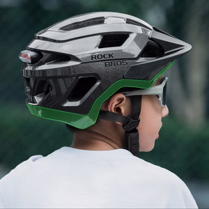 Rockbros LK-67 Youth Bike Helmet with Detachable Visor 54–58 cm - Gray