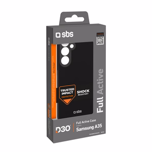SBS D3O Full Active Suojakuori Samsung Galaxy A35:lle - musta