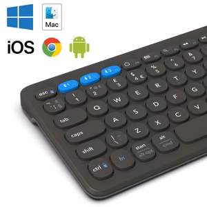 ZAGG Pro Keyboard Mid Size-hiilenharmaa-Nordic (langaton lataus latausalustalla)