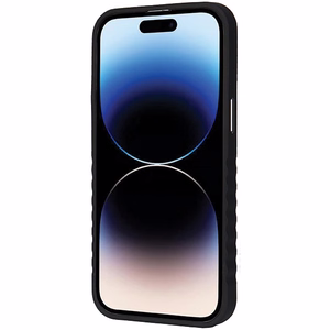 Audi Aitoa nahkaa oleva Suojakuori MagSafella iPhone 14 Pro Maxille - musta ja punainen