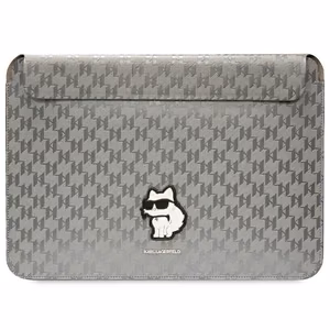 Karl Lagerfeld Saffiano Monogram Choupette case for a 14" laptop - silver