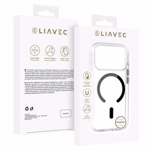 Liavec Pure -suojakuori kameran ohjauspainikkeella mallille iPhone 18 Pro Max/17 Pro Max, musta