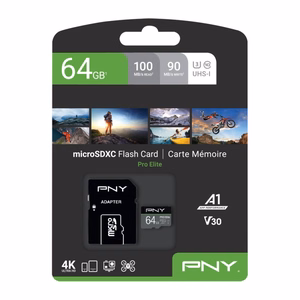 PNY PRO Elite microSDXC 64GB -muistikortti