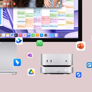 Orico MiniLink 9-in-1 Docking Station with M.2 SSD Hard Drive Bay - Silver