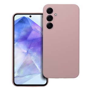 Silikonikuori 2mm Samsung A55 5G, hiekanpinkki