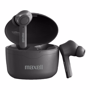 Maxell Bass 13 Sync Up langattomat Bluetooth in-ear-kuulokkeet latauskotelon kanssa, musta