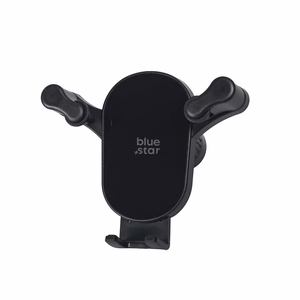 Gravity car holder BLUE STAR Black Mirror windshield mount black