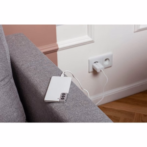 Puhelinlaturi Forcell F-Energy USB C QC4.0 PD 3A 25W + kaapeli USB C - USB C TFK-TC-25WPD valkoinen