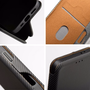 Flip-suojakuori iPhone 16 PRO:lle Folio Side Magnet harmaa