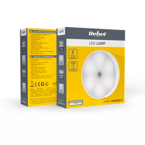 Rechargeable LED night light with magnet, motion and dusk sensors