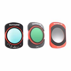 Sunnylife filter set for Osmo Pocket 4/Pocket 3: VND2-32, CPL, MCUV, Black Mist 1/4