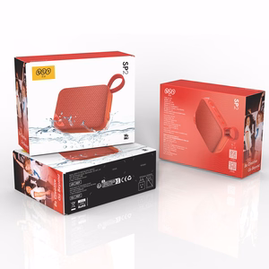 QCY SP2 IP67 Bluetooth Speaker with RGB Backlight and Stereo Mode - Red