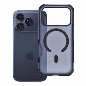 Case for iPhone 17 Pro / 18 Pro (low camera edge) Forcell F-Protect BumperX Premium compatible with MagSafe navy blue
