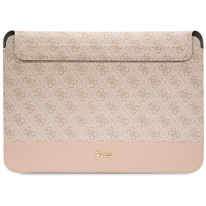 Guess 4G Stripe Metal Logo Suojakuori 14 tuuman kannettavalle - vaaleanpunainen