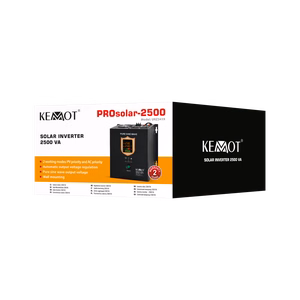 KEMOT PROsolar-2500 -seinäasenteinen aurinkoinvertteri, 24 V/230 V, 25000 VA/1800 W