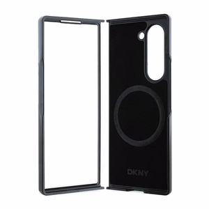 DKNY Repeat Pattern Bottom Stripe Case for Samsung Galaxy Z Fold 6 - Brown