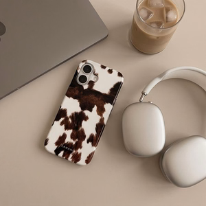Tech-Protect Lamano MagSafe -suojakuori iPhone 17 – ruskea-valkoinen