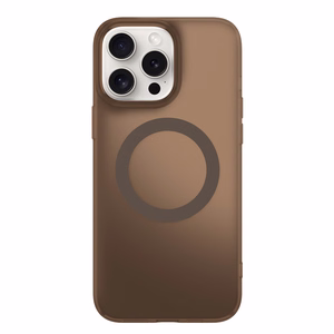 Tecto Shield Mistiq Mag suojakuori iPhone 15 Pro 6,1"-mallille, ruskea