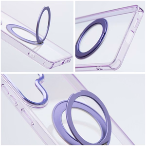 Frame Circle Stand case for Samsung Galaxy A37, MagSafe-compatible – purple