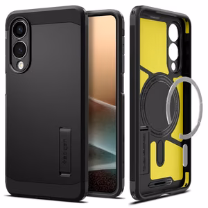 Spigen Tough Armor MagSafe Suojakuori Samsung Galaxy S25 Edge:lle - musta