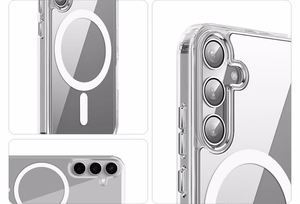 Clear Guard Mag -kuori Samsung S24 Plus läpinäkyvä