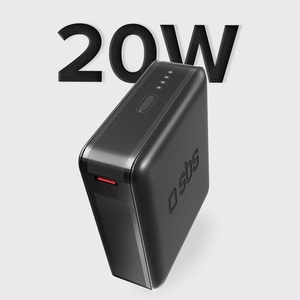 Powerbank SBS TEBB10000HDPD20K 10000 mAh Power Delivery -virtalähteellä - musta