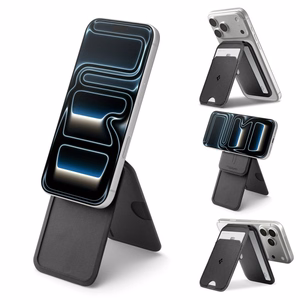 Spigen S314-2 Slim Fold Tripod MagSafe Universaali Magneettinen Korttipidike Musta
