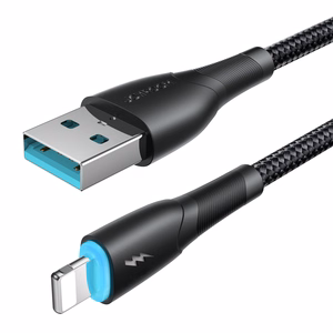 Joyroom Starry Series SA32-AL3 3A USB-A / Lightning kaapeli 1m - musta