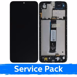 LCD Näyttö yhteensopiva Xiaomi Redmi A1 (A1+) / Redmi A2 (A2+) musta kehyksellä (Service Pack)