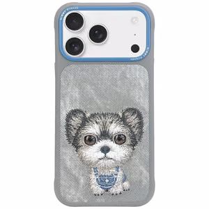 Nimmy Big Eyed Pet 2.0 Dog Suojakuori iPhone 17 Pro:lle - harmaa
