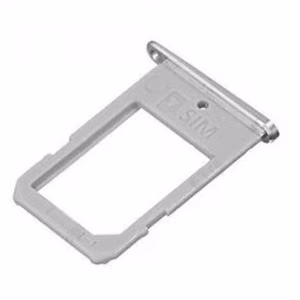 SIM Holder Compatible With Samsung G925F S6 Edge SIM card holder Silver