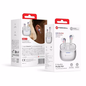 Forcell F-Audio Pulse Air ENC TWS wireless earbuds – silver