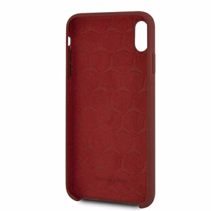 Mercedes Silicone Line kotelo iPhone Xs Max - punainen