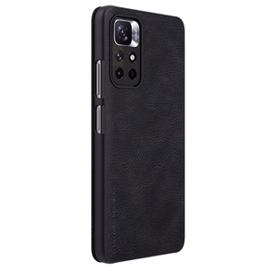Nillkin Qin Asia Flip Case Xiaomi Redmi Note 11T 5G / 11S 5G / 11 5G (Kiina) / Poco M4 Pro 5G - Musta