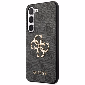 Guess GUHCS23S4GMGGR S23 S911 harmaa/harmaa kovakotelo 4G Big Metal Logo