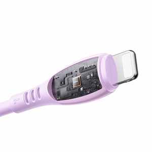 Joyroom S-A59 Vibrant Series 3A USB-A - Lightning Kaapeli 1,2m - violetti