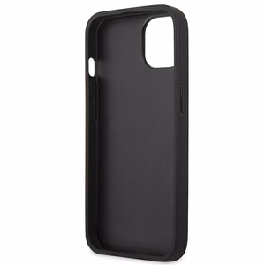 Kotelo BMW BMHCP14MSLLBK iPhone 14 Plus 6.7 "musta / musta nahka leimaaminen