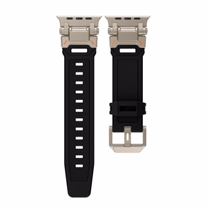 Tech-Protect Delta Pro Apple Watch 4/5/6/7/8/9/SE/Ultra 1/2 (42/44/45/49 mm) Musta/Titaani